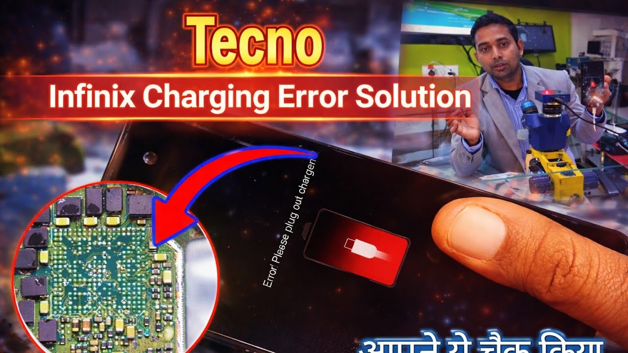 Tecno /Infinix Charging  Error Please Plag Out Charger ! Charging solution step-by-step 