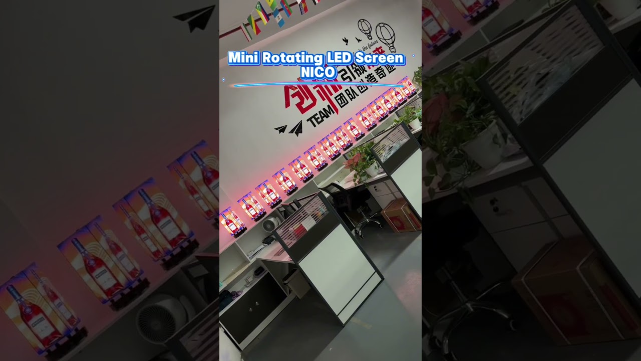 mini rotate LED display stand tower 