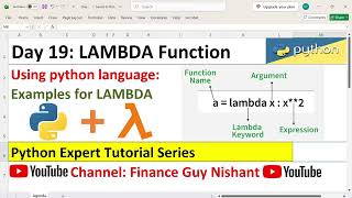 Day 19: Examples for Lambda in Python | Finance Guy Nishant