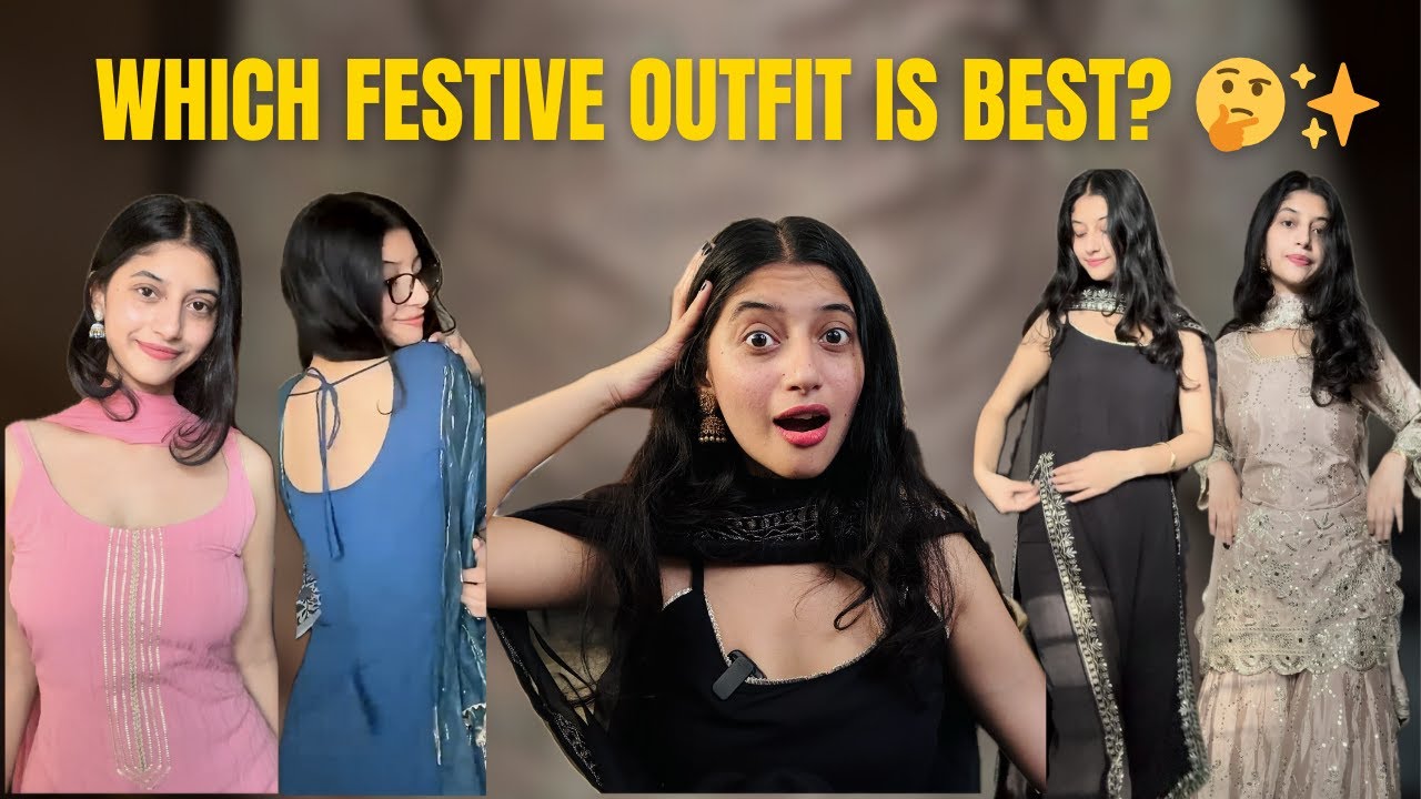 Festive Outfit Ideas 2026👗✨ | Which One is Your Favorite? |In Budget | Look for Navratri & Diwali?