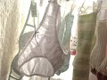 ピンクのかわいい柄が入った白コットンショーツ💗2024/11/04