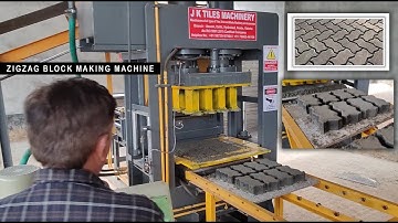 Fully Automatic Zigzag Block Making Machine | Block  Making Machine |Brick Making Machine 7777000006