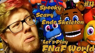 Spooky Scary Endo-Skeleton! - FNaF World Let's Play #4
