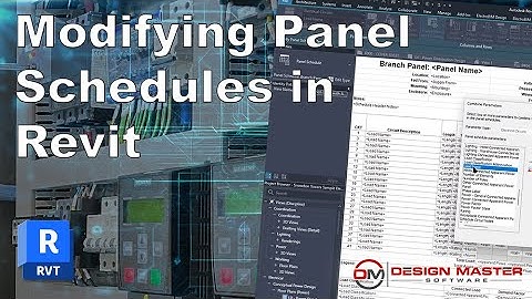 Modifying Panel Schedules in Revit