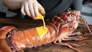 The correct way of eating lobster