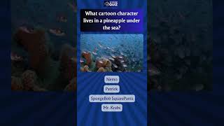 What cartoon character lives in a pineapple under the sea? #quiz #triviatricks #dailyquiz