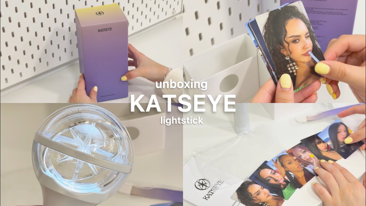 Lightstick katseye unboxing 💛 - YouTube