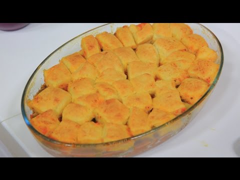طريقة عمل لحمة معصجة بقطع العجينة