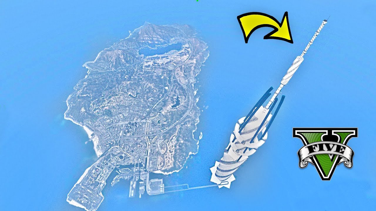 TALLEST TOWER IN THE UNIVERSE!!! GTA 5 EPIC SKYSCRAPER MOD!!!