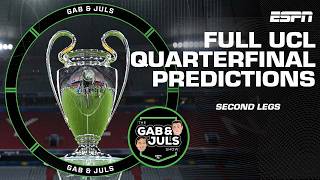 Champions League quarterfinal 2nd leg PREDICTIONS! Will Barcelona & Real Madrid comeback? | ESPN FC