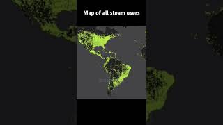 Map of all steam users #mapofallsteamusers #shorts #memes #minecraft