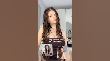 Trying Joe Burnetts curly hair routine #curlyhair #curls #curlyhairroutine #curlyhairtutorial