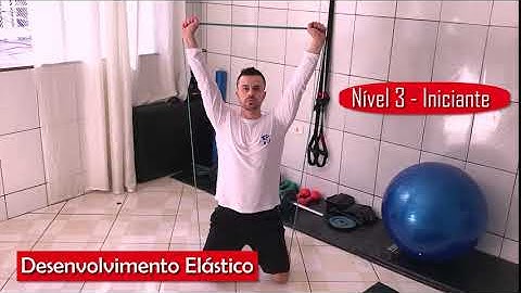 EXERCÍCIO PARA OMBRO | Desenvolvimento com Elástico