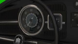 Realistic Old VW Beatle Dashboard Made in Brazil