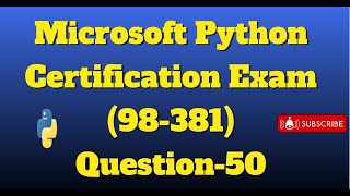 python certification exam Question-50