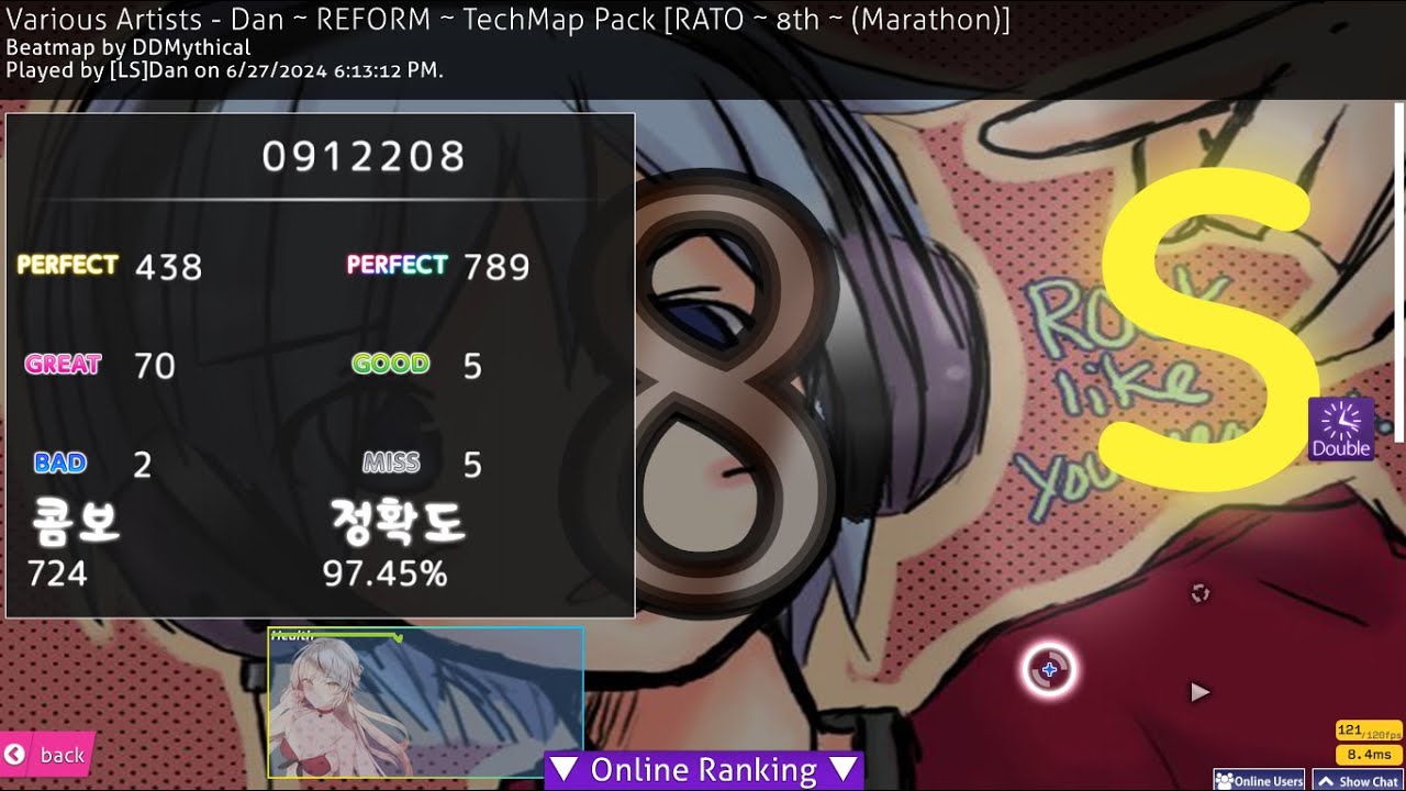 8th Dan Tech DT 97.45% - YouTube