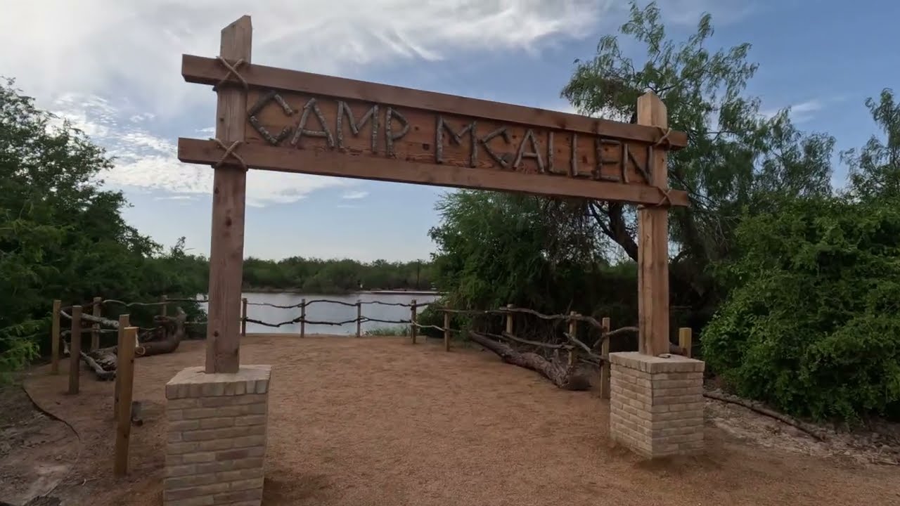 Fishing at Camp McAllen Lake