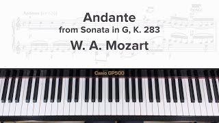 Andante (K. 283) by MOZART: ABRSM Grade 7 (2019 & 2020) - A3