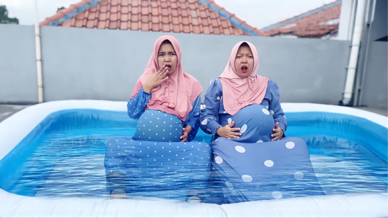 2 IBU HAMIL MELAHIRKAN DIKOLAM RENANG | Drama Revina