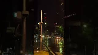 Lightning and thunderstorm on a Bangkok night #travel #walkingtour #citywalk #thailand #rain