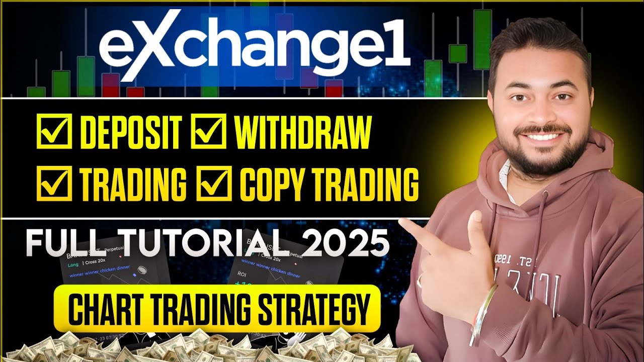 eXchange1 | Deposit - Withdraw - Trading| Chart Trading Strategy| Complete Tutorial