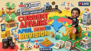 🔥 April Monthly Current Affairs Marathon 2026 | April 1 - 30 | 🏦 Banking | SSC |UPSC | Sriram Tamil