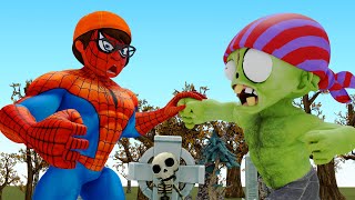 SpiderNick vs Team Zombie – Scary Teacher 3D Tani Troll Miss T Go To Find Treasure Animation