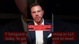 Safeguard your assets by forming an LLC today. To get started, send an email with the subject "LLC.”