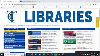 How to find and cite scientific articles in the TCC database