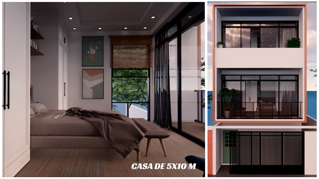 Casa De 5 x 10 Metros De 3 Pisos y con 4 Recamaras