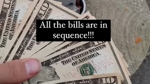Sequential bill side hustle!! #cash #atm #money #sidehustle #shorts
