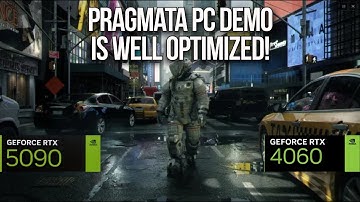 Pragmata PC Demo - Smooth frametime graph on a high-end and on a more modest system! (5090 & 4060)