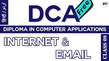DCA - Full Computer Course | Class 08 - Internet & Email | KB Tech India (With Certificate)