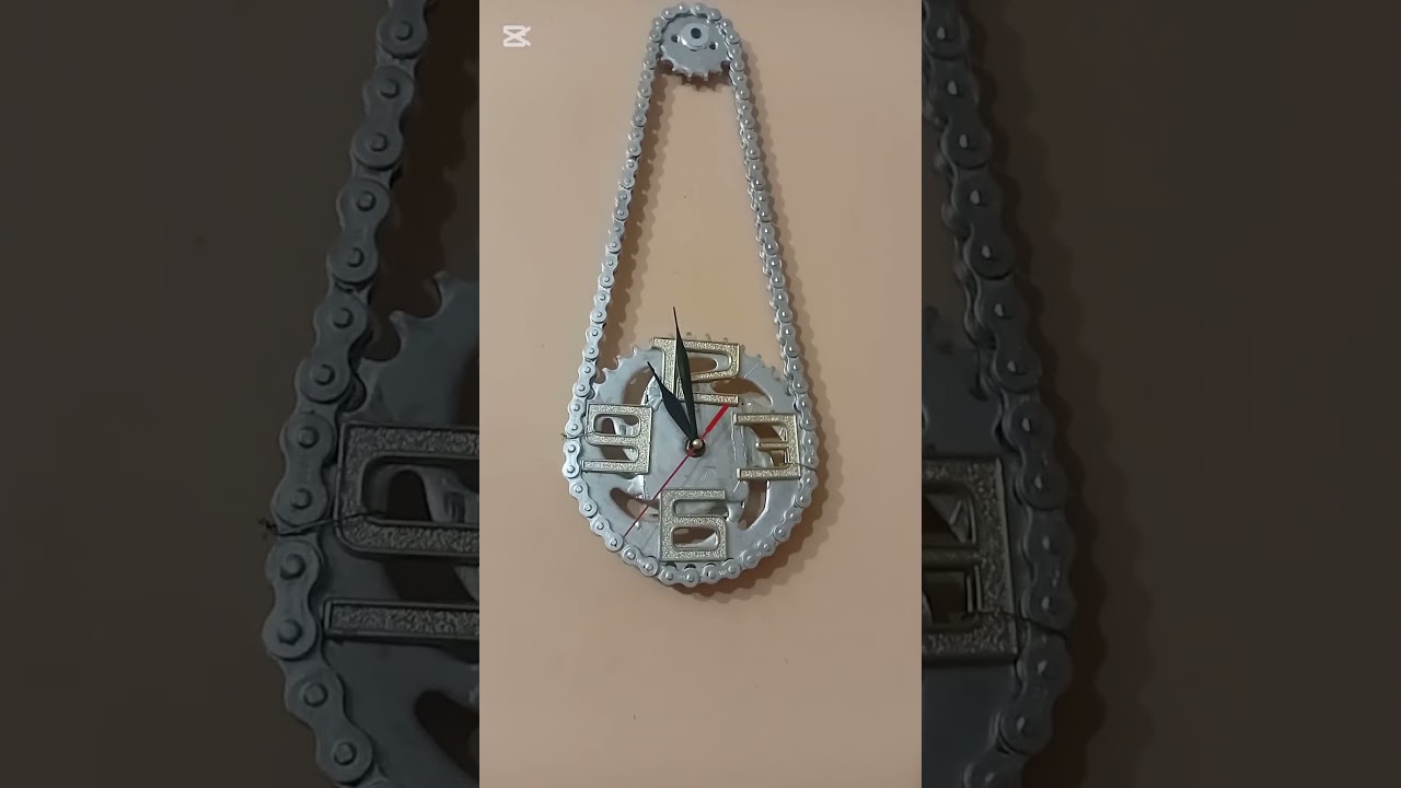 Amazing wall clock and pouch