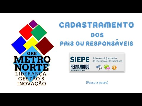 SIEPE - CADASTRO DOS PAIS OU RESPONSÁVEIS