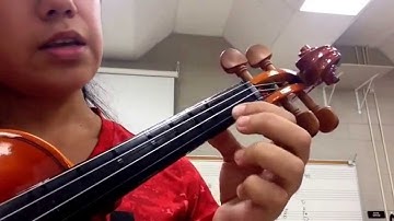 C Major two octave scale violin tutorial