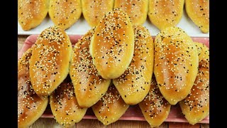 Turkish style fluffy cotton pancakes فطائر هشة قطنية على الطريقة التركية بدون عجن بنيرلي بواتشه screenshot 3