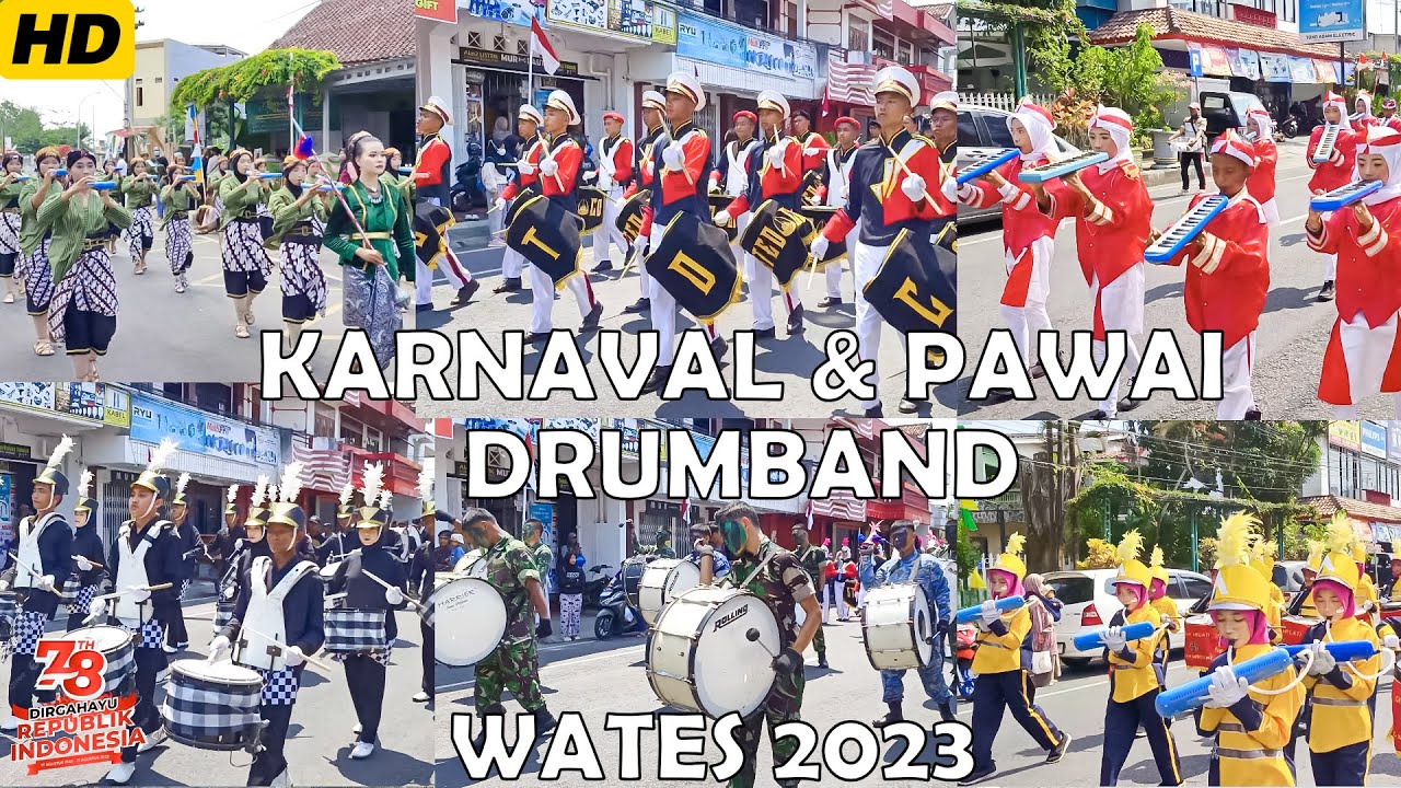 Karnaval Pawai & Drumband Kemerdekaan RI Ke 78 | Wates Kulon Progo | Kamis, 24 Agustus 2023