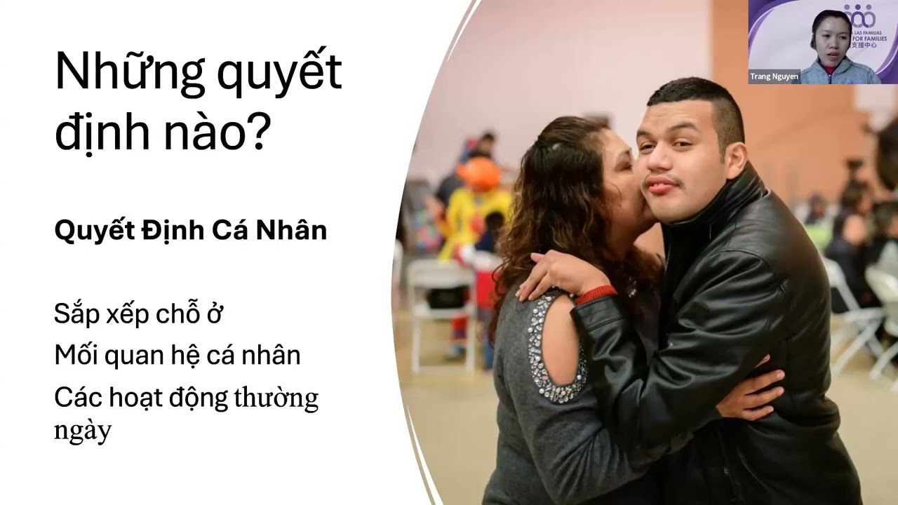 Các lựa chọn ra quyết định dành cho người khuyết tật - Giới thiệu về hỗ trợ ra quyết định (Module 1)