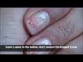 Ribboned French Tip: How to make Small Bows