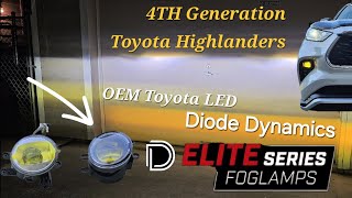 Diode Dynamics Elite Series Fog light Installation & Review for 2020-2024 Toyota Highlander (3000K)