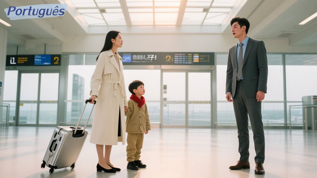 Ex-esposa volta com filho secreto, e ele corre ao aeroporto gritando “É meu filho!”