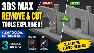 Famous 063 3ds Max Polygon Cleanup Tutorial | Remove & Cut Tools Explained Profile