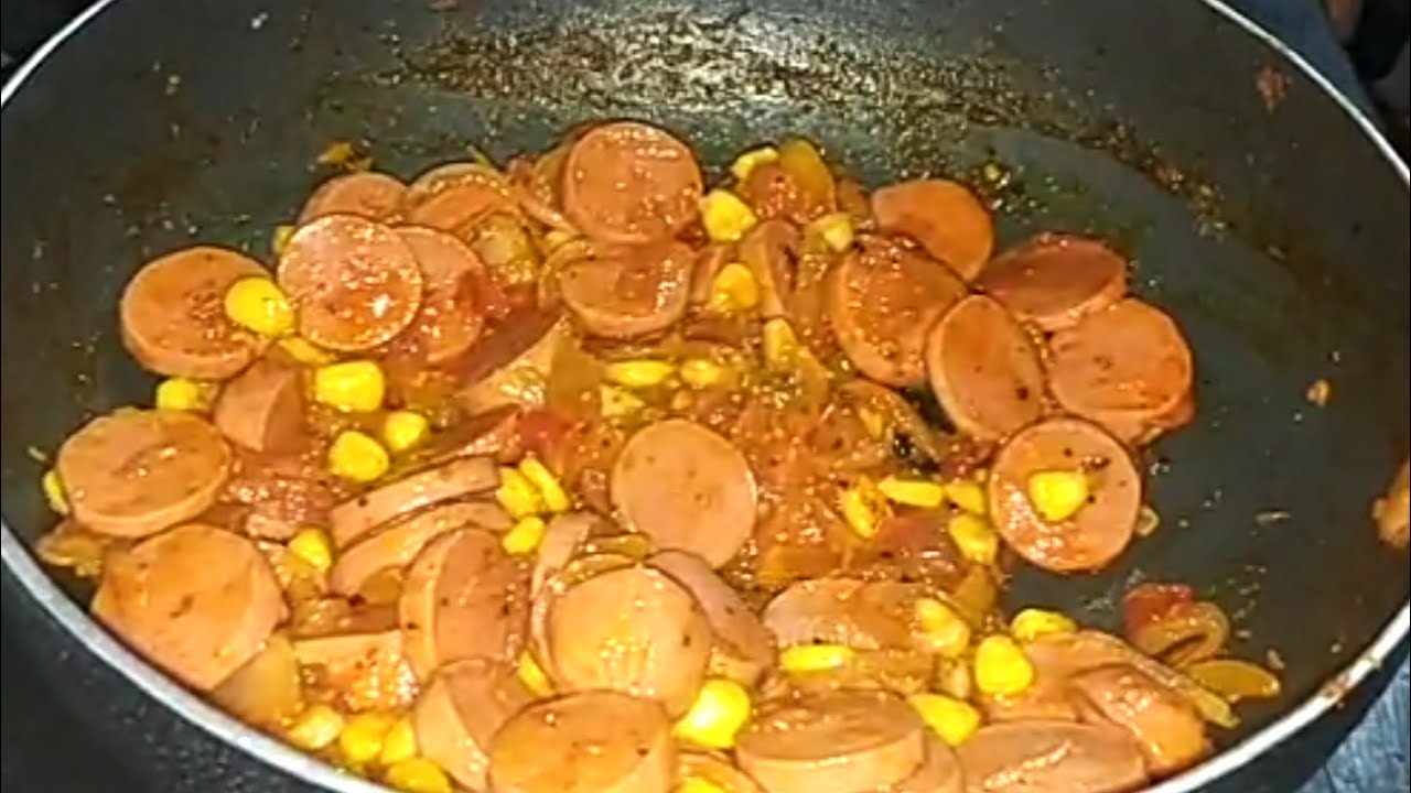 How to make indian style sausage recipe 😍😘🤤 YouTube
