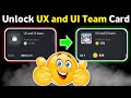 How to unlock UX and UI team card hamster kombat | Unlock daily combo card UX and UI team