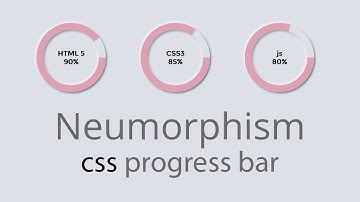 How to Create Neumorphism Circular Progress Bar with only css | HTML & CSS | web cifar 2020