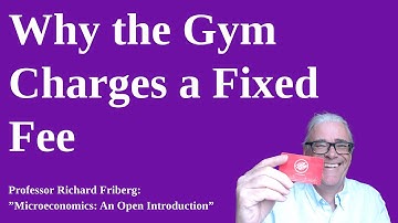 Two part tariffs - or why you pay a fixed fee at the gym