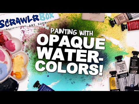 IT'S GOOEY, IT'S WASHY...ITS GOUACHE! | Mystery Art Box | Scrawrlbox ...