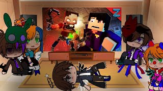 Afton Family React To After Show Minecraft