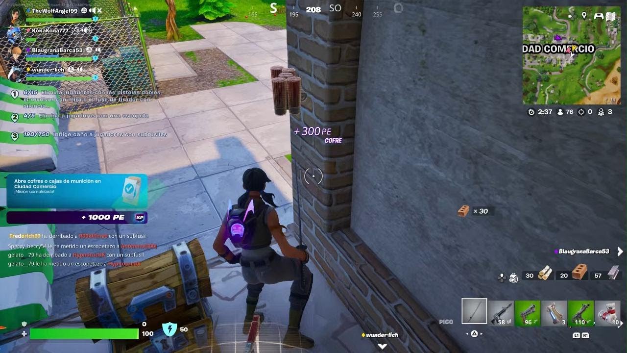 Fortnite PS5 Origenes escuadrón cero construcción victoria